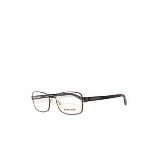 NEW MICHAEL KORS women's menorca rectangle eyeglasses in gunmetal black